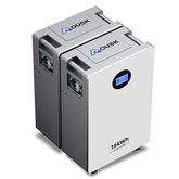 AOUSK 48V 314Ah Lifepo4 16.1kWh Lithium Battery, Build in 200A BMS High Capacity Energy Storage with Breakers, LCD Touchscreen, RS485/CAN/RS232, Ideal for Home Backup, Off-Grid, Solar System