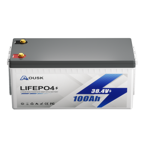 36V Lithium Golf Cart Battery with 25A Lifepo4 Charger, 36V Lithium Battery with 200A BMS, Max 7.68kW Power Output, Perfect for Golf Carts